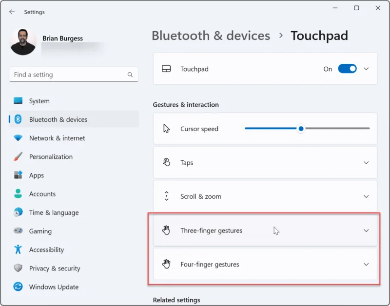 Hur man anpassar pekplattagester på Windows 11