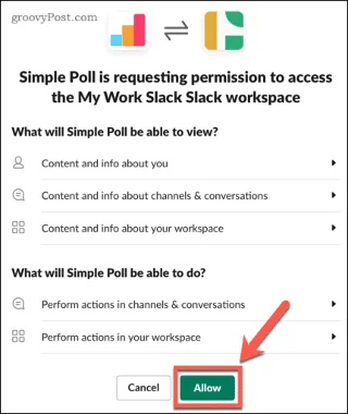 Hvordan lage en meningsmåling i Slack
