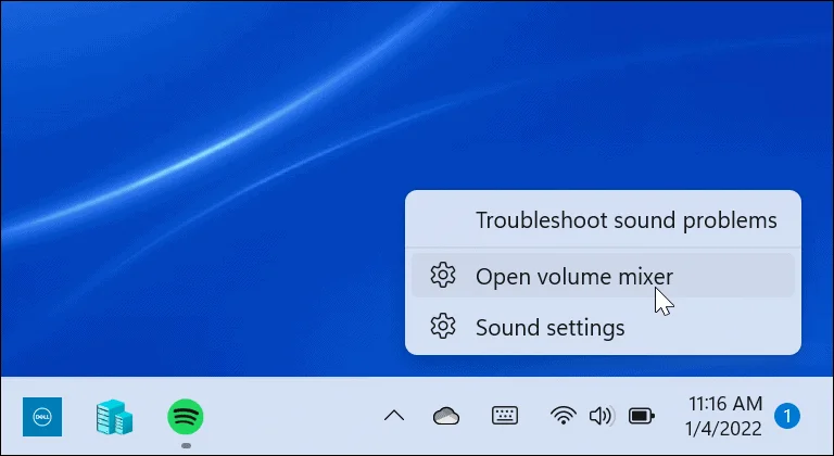 Slik gjenoppretter du den klassiske volummikseren i Windows 11
