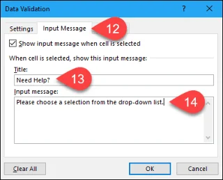 Sådan opretter du drop-down lister ved hjælp af datavalidering i Microsoft Excel