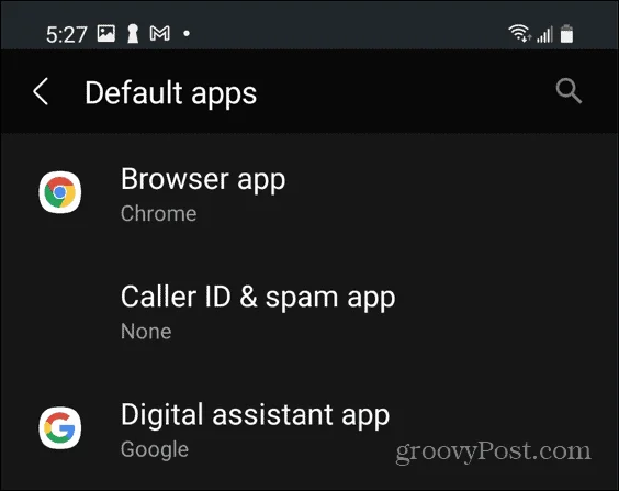 Sådan nulstiller du standardapps på Android