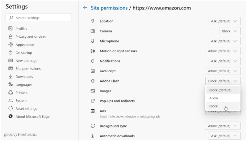 Jak povolit nebo zakázat oprávnění webu v Microsoft Edge