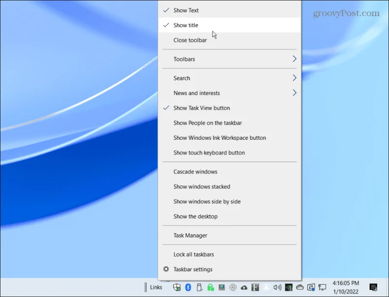 Sådan centreres Windows 10-proceslinjen