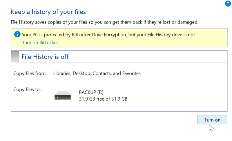 Hur man använder filhistorik i Windows 11