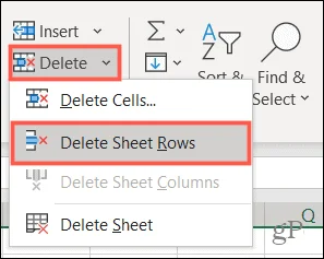 Hvordan finne og slette tomme rader i Microsoft Excel