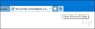 Dölj Microsoft Edge Tab-knappen i Internet Explorer på Windows 10