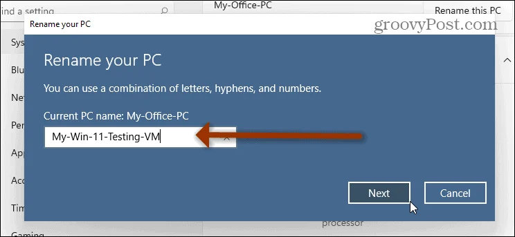 Sådan ændres navnet på en Windows 11-pc