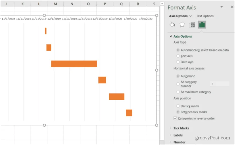 Sådan opretter du et Gantt-diagram i Excel