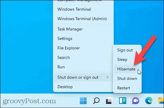 Lepotilan ottaminen käyttöön tai poistaminen käytöstä Windows 11:ssä