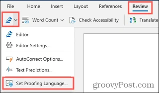 Hur man stänger av stavningskontrollen i Microsoft Word