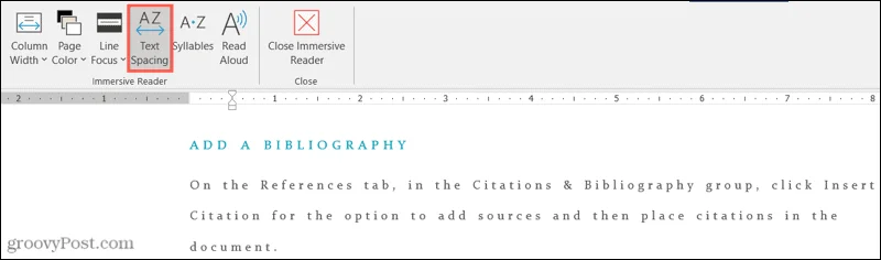 Hur man aktiverar och anpassar Immersive Reader i Microsoft Word
