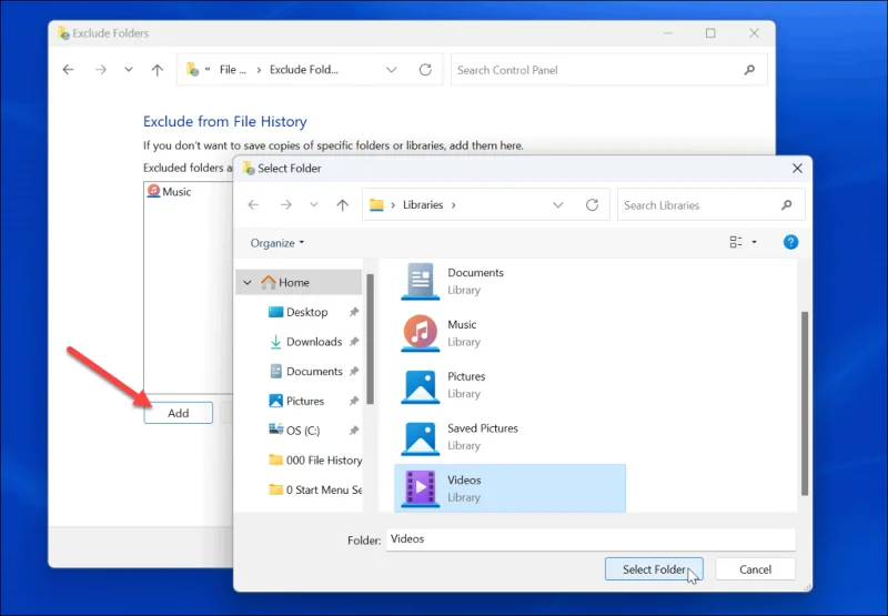 Hur man använder filhistorik i Windows 11