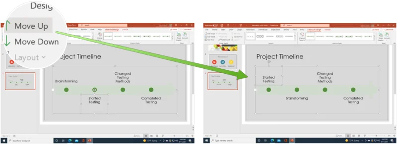 Sådan opretter du en Microsoft PowerPoint-tidslinje for at vise datoer