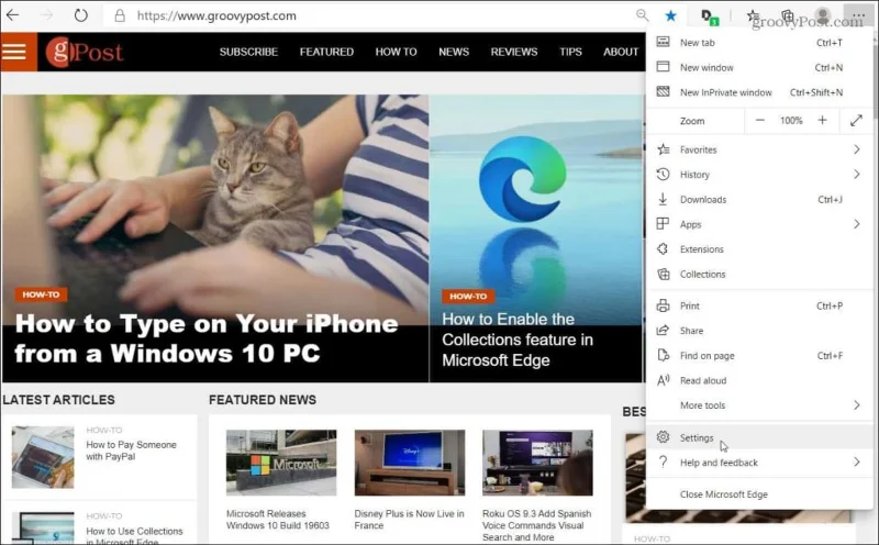 Jak povolit nebo zakázat oprávnění webu v Microsoft Edge