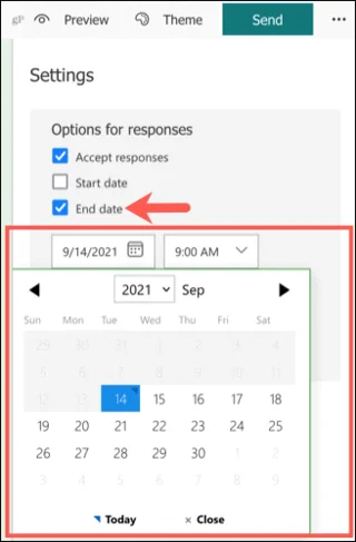 Jak uzavřít formulář, průzkum nebo kvíz v Microsoft Forms