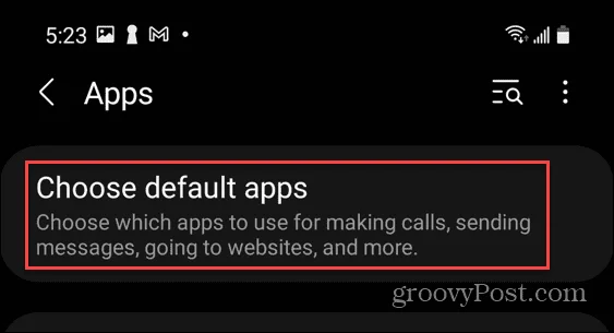 Sådan nulstiller du standardapps på Android