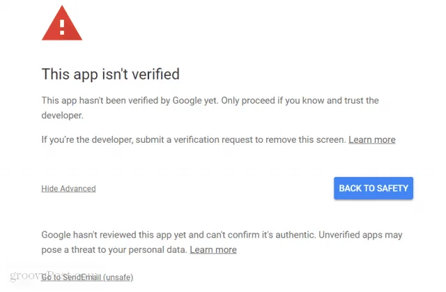 Använd Google Kalkylark för att skicka ett e-postmeddelande baserat på cellvärde