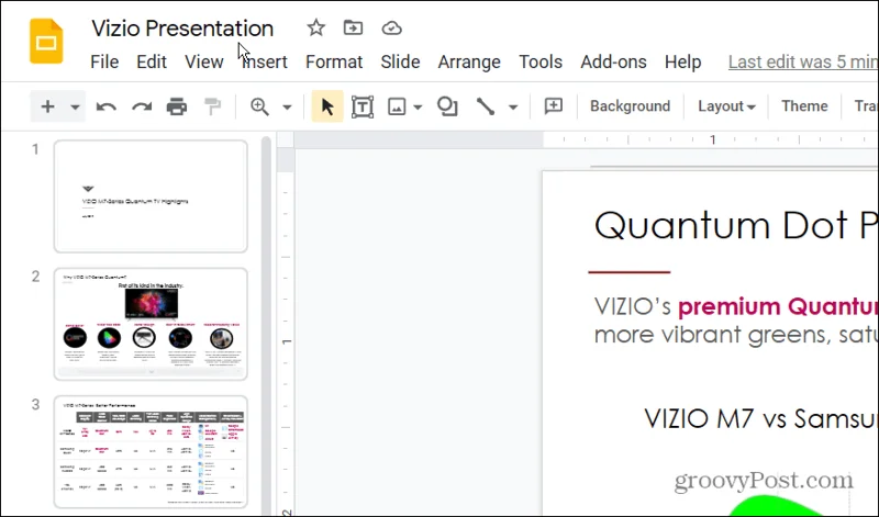 Hvordan konvertere en PowerPoint til Google Slides