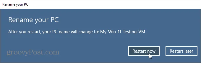 Sådan ændres navnet på en Windows 11-pc