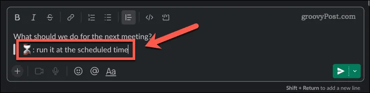 Hvordan lage en meningsmåling i Slack