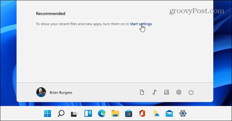 Hur man döljer rekommenderade objekt på Windows 11 Start-menyn