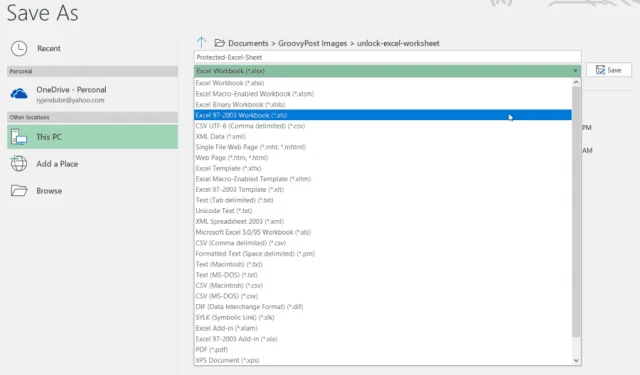 Sådan fjerner du beskyttelsen af ​​et Microsoft Excel-ark