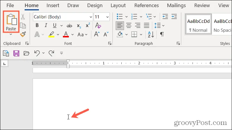 Sådan dubleres en side i Microsoft Word