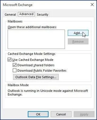 Jak přidat další poštovní schránku do programu Outlook