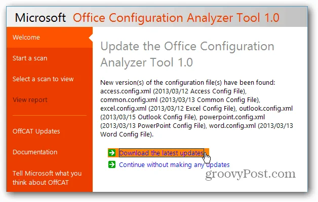 Åtgärda Microsoft Office-problem med Office Configuration Analyzer Tool