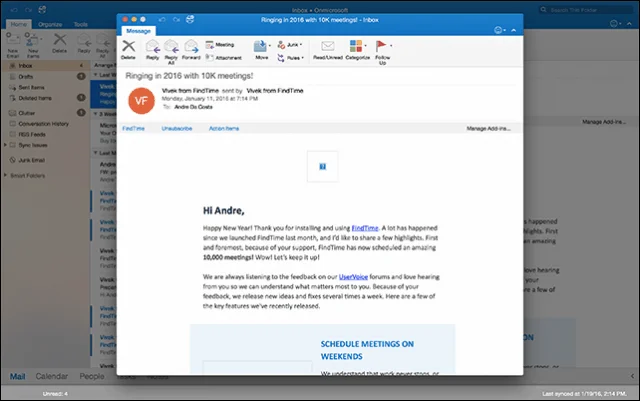 Hur man använder den nya helskärmsvyn i Outlook för Mac