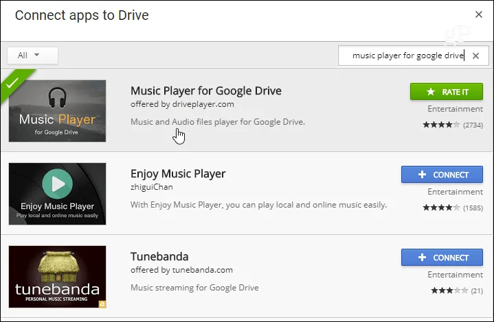 Hur man spelar musikfiler direkt från Google Drive