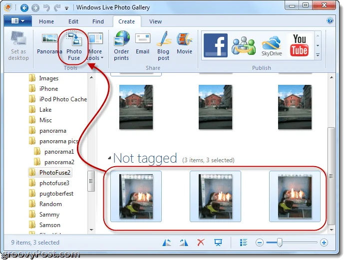 Windows Live Photo Gallery 2011: Lag panoramabilder og bildesikringer