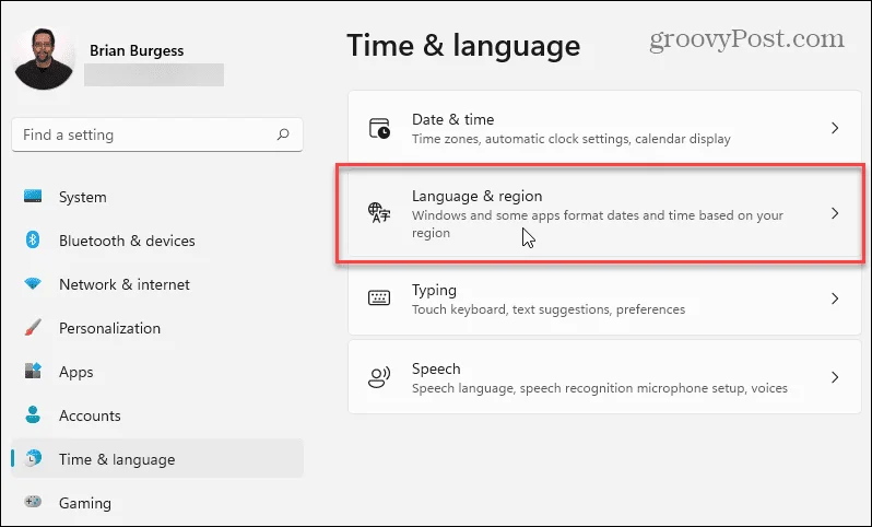 Sådan ændres sprog i Windows 11