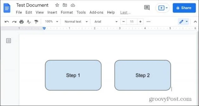 Hur man lägger till och formaterar en textruta i Google Dokument