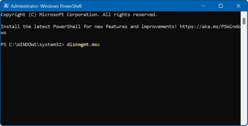 PowerShell megnyitása