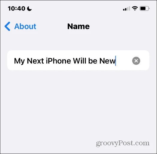 Hvordan endre Bluetooth-navn på iPhone