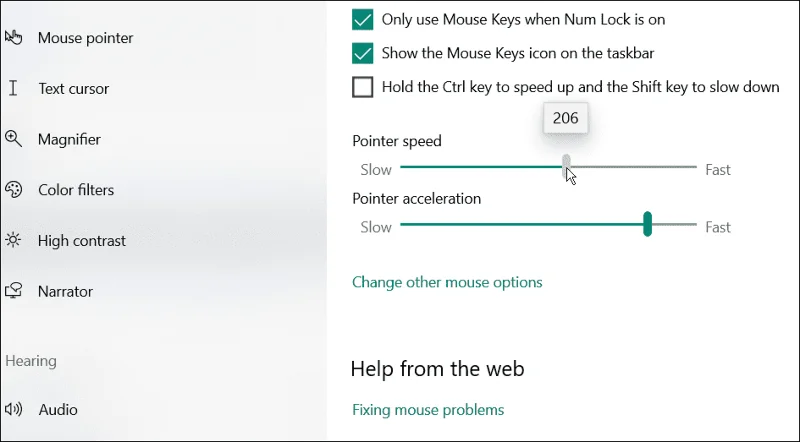 Hvordan endre musefølsomhet på Windows