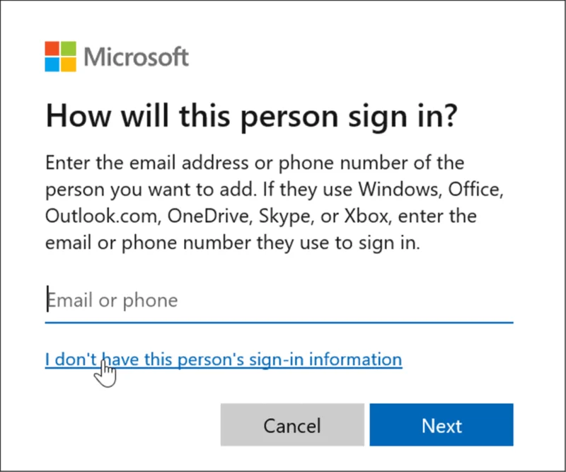 Vierastilin luominen Windows 11:ssä