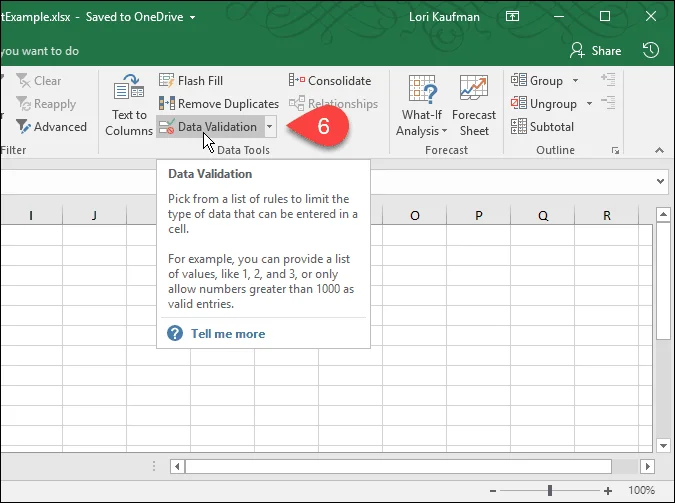 Sådan opretter du drop-down lister ved hjælp af datavalidering i Microsoft Excel