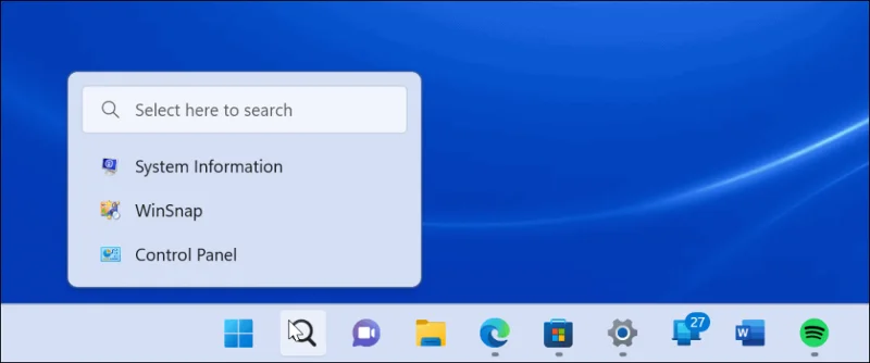 Sökfältet i Windows 11 fungerar inte