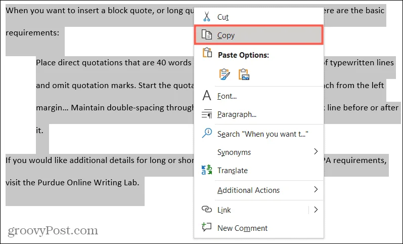 Sådan dubleres en side i Microsoft Word