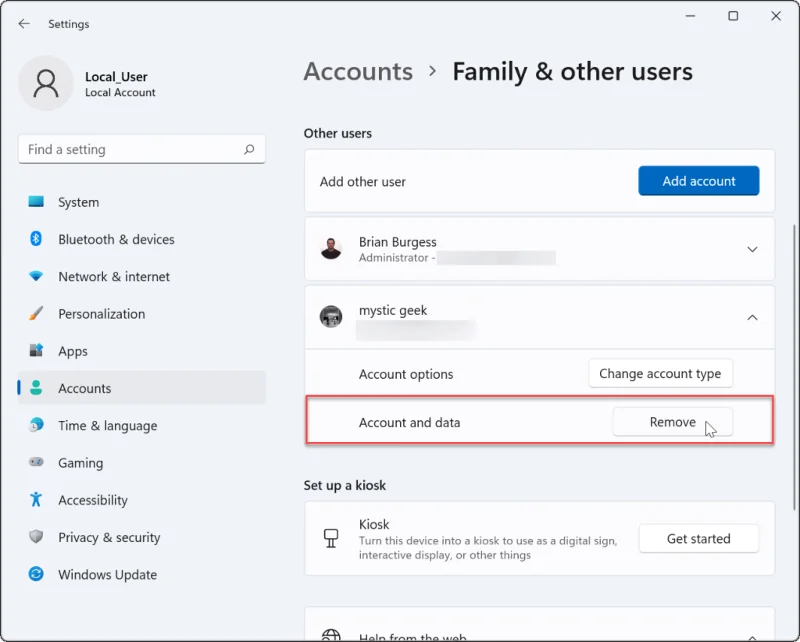 Hur man tar bort ett Microsoft-konto från Windows 11