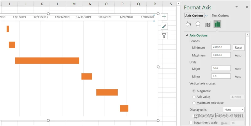 Sådan opretter du et Gantt-diagram i Excel