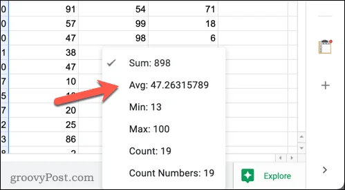 Slik beregner du gjennomsnitt i Google Sheets