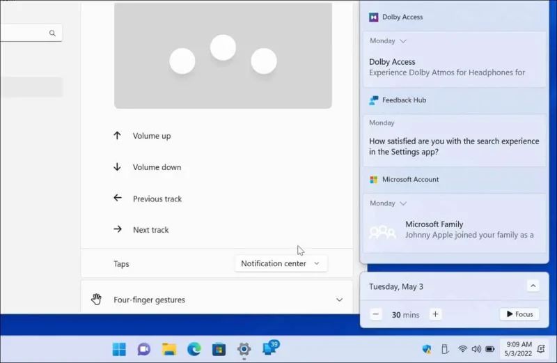 Hur man anpassar pekplattagester på Windows 11
