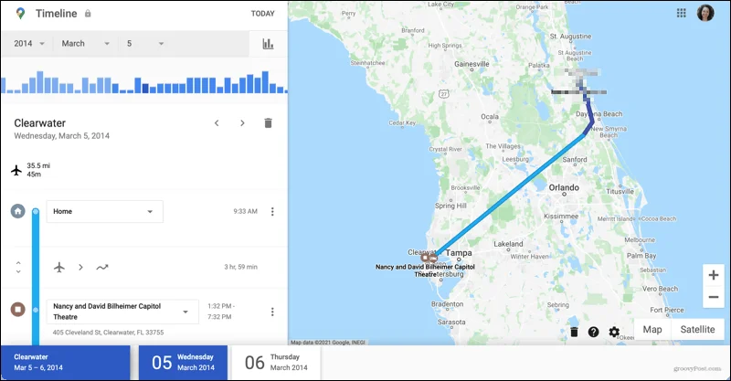 Slik bruker du Google Maps-tidslinjen som en reisedagbok