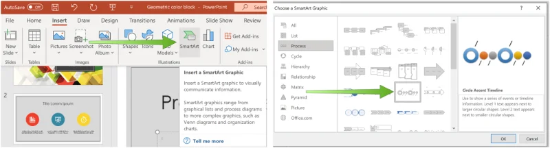 Sådan opretter du en Microsoft PowerPoint-tidslinje for at vise datoer