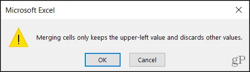 Hur man sammanfogar och tar bort celler i Microsoft Excel