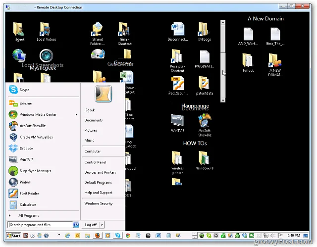 Fremskynde forbindelser til fjernskrivebord på Windows
