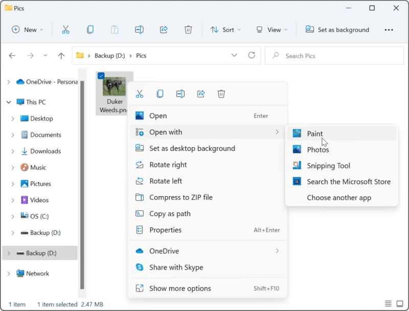 Hur man konverterar en PNG till JPG i Windows 11